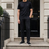 Berwich Komodo 'The Travel Fit' Trousers in Black - Boinclo - Outlet Sale Under Retail
