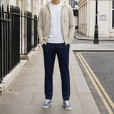 Berwich Komodo 'The Travel Fit' Trousers in Navy - Boinclo - Outlet Sale Under Retail