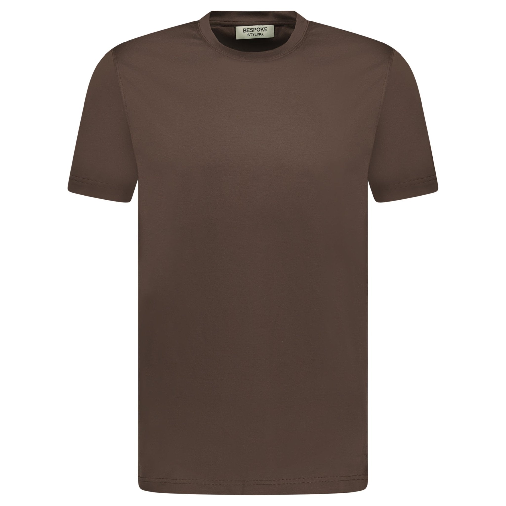 Color variation of Mercerized Cotton T-Shirt Brown