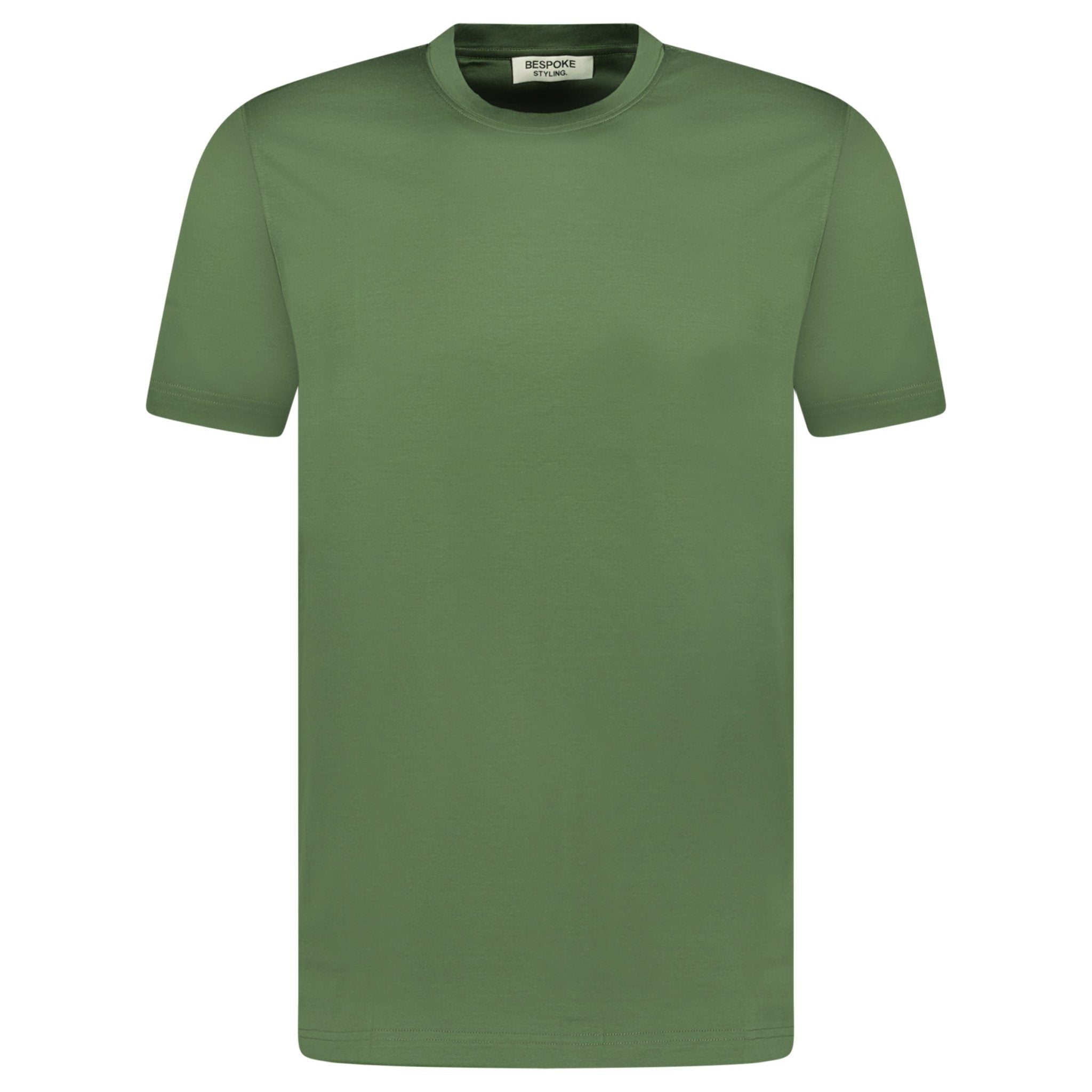 Color variation of Mercerized Cotton T-Shirt Dark Green