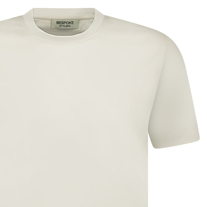 Bespoke Stylings Mercerized Cotton T-Shirt Off - White - Boinclo - Outlet Sale Under Retail