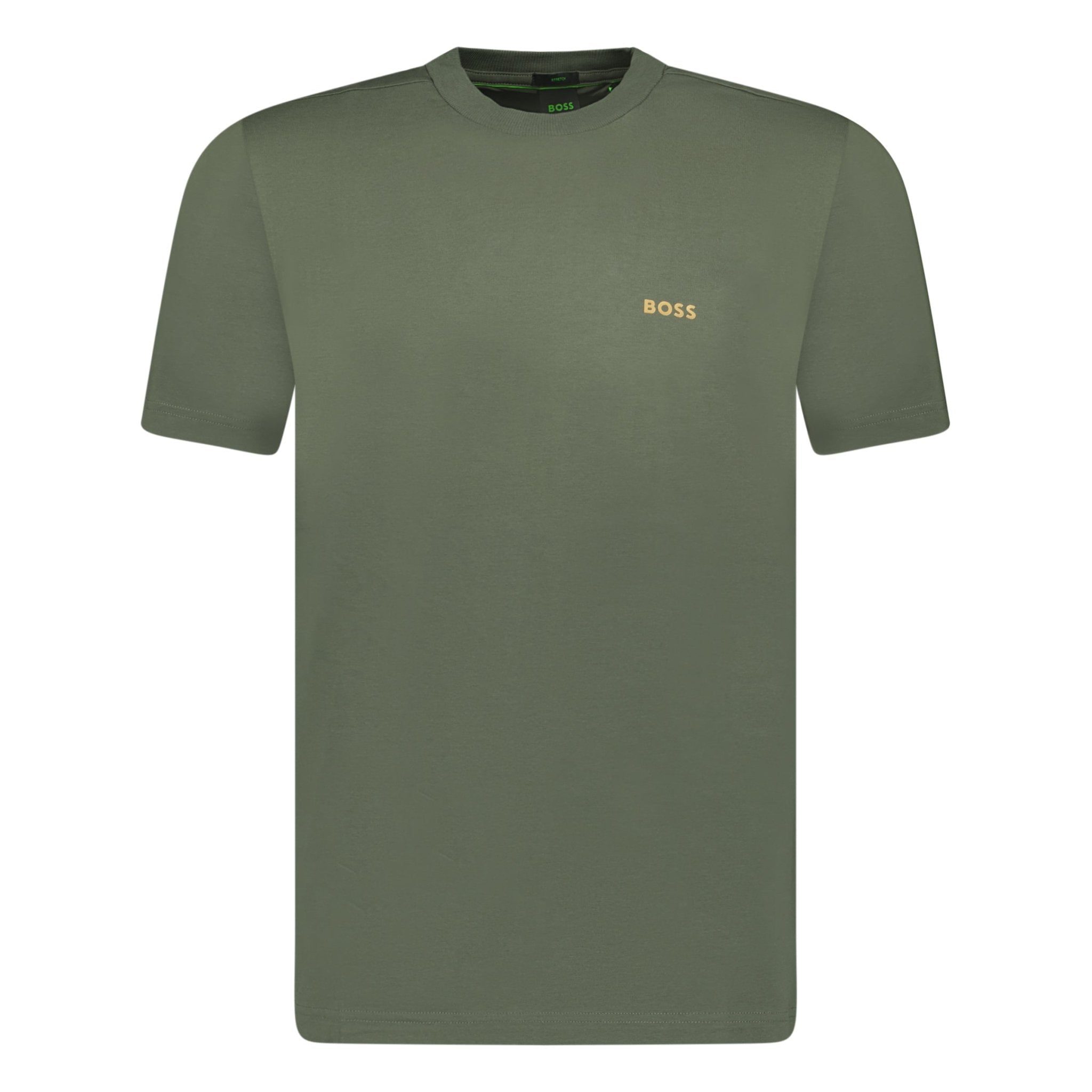 Color variation of Active Gold Logo-Print T-Shirt Khaki