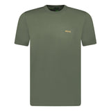 BOSS Active Gold Logo - Print T - Shirt Khaki - Boinclo ltd - Outlet Sale Under Retail