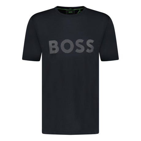 BOSS Active Logo - Print T - Shirt Black - Boinclo ltd - Outlet Sale Under Retail
