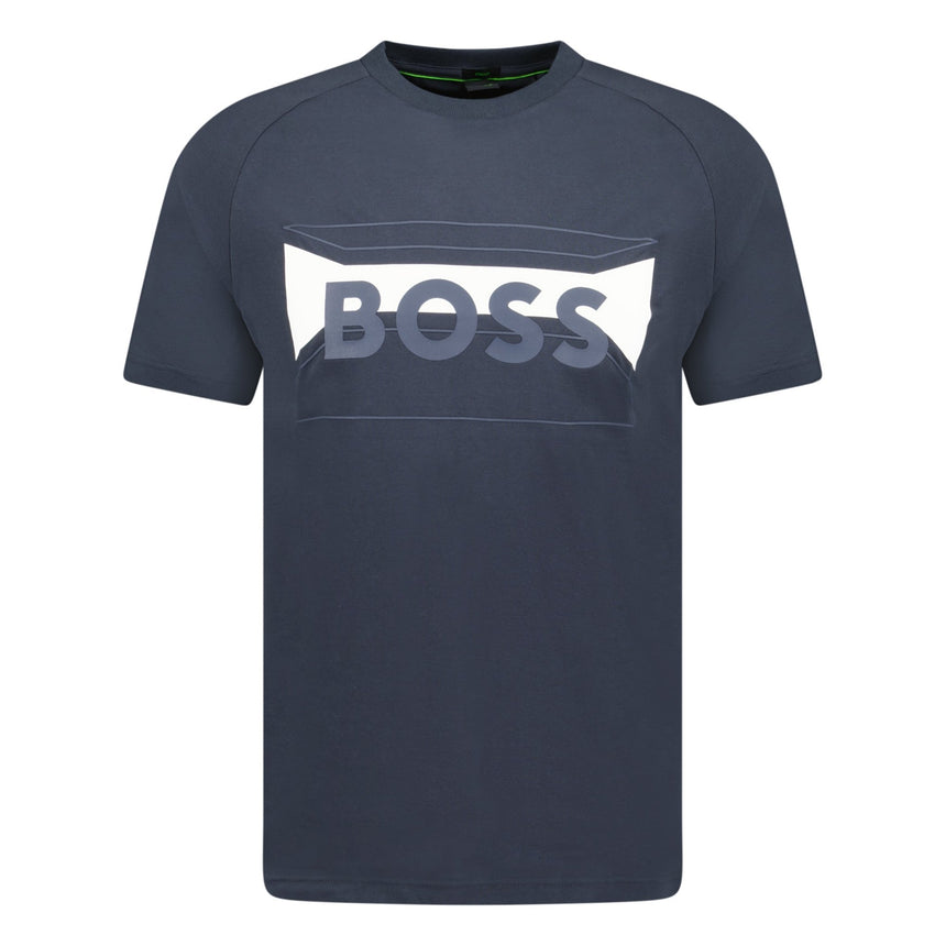 BOSS Artwork Logo T - Shirt Navy - Boinclo ltd - Outlet Sale Under Retail