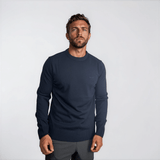 Boss Avac Crew Neck Knit Jumper in Navy - Boinclo - Outlet Sale Under Retail