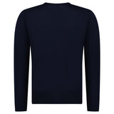 Boss Avac Crew Neck Knit Jumper in Navy - Boinclo - Outlet Sale Under Retail