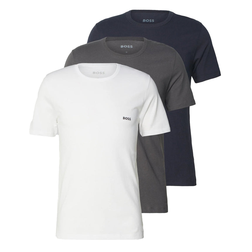 Boss Classic 3 Pack T-Shirt White/Grey/Dark Blue - Boinclo - Outlet Sale Under Retail