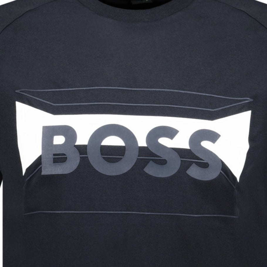 Hugo Boss Cotton-Blend Regular-Fit T-Shirt With Logo Artwork