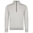 Boss Kanobix Cotton/Cashmere Half Zip Jumper Grey - Boinclo - Outlet Sale Under Retail