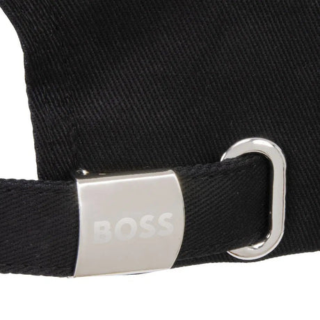 Boss Logo Embossed Cap Black - Boinclo - Outlet Sale Under Retail