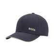 Boss Logo Embossed Cap Dark Blue & Beige - Boinclo - Outlet Sale Under Retail