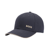 Boss Logo Embossed Cap Dark Blue & Beige - Boinclo - Outlet Sale Under Retail