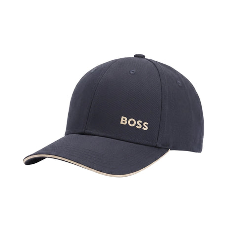Boss Logo Embossed Cap Dark Blue & Beige - Boinclo - Outlet Sale Under Retail