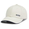 Boss Logo Embossed Cap Open White - Boinclo - Outlet Sale Under Retail