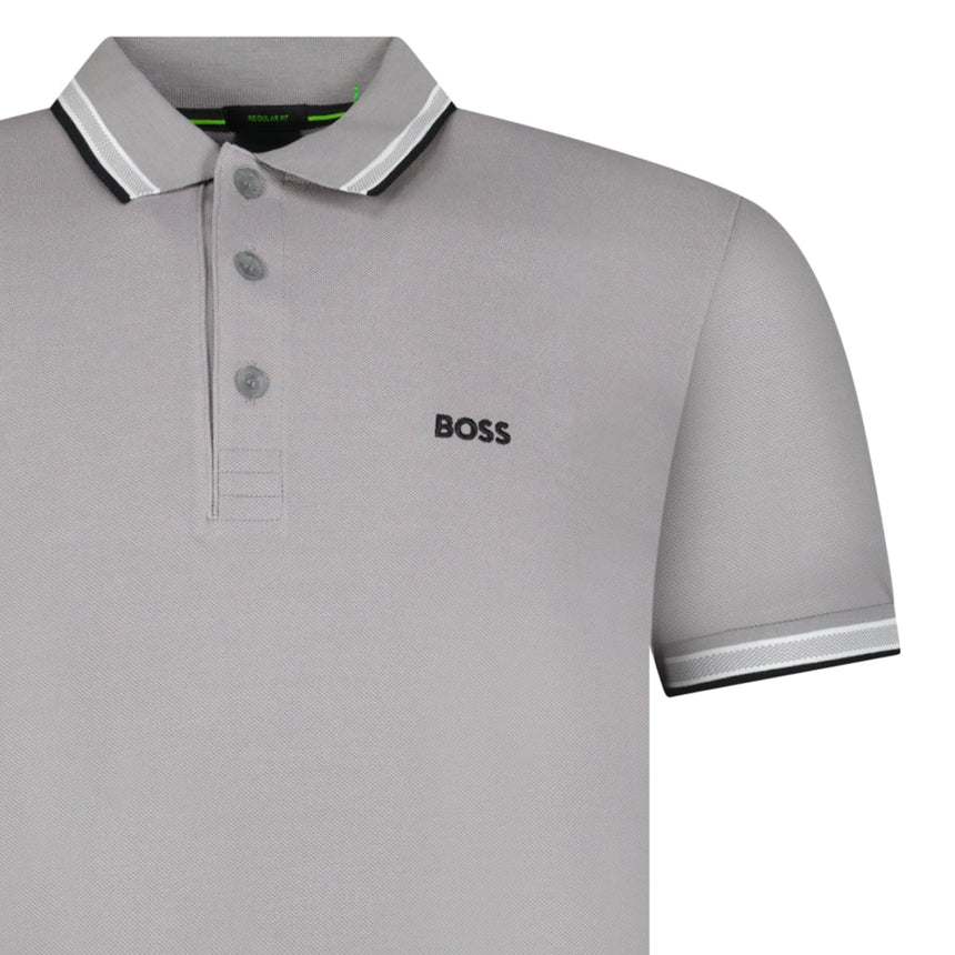 Boss Paddy Polo Shirt in Light Grey - Boinclo - Outlet Sale Under Retail