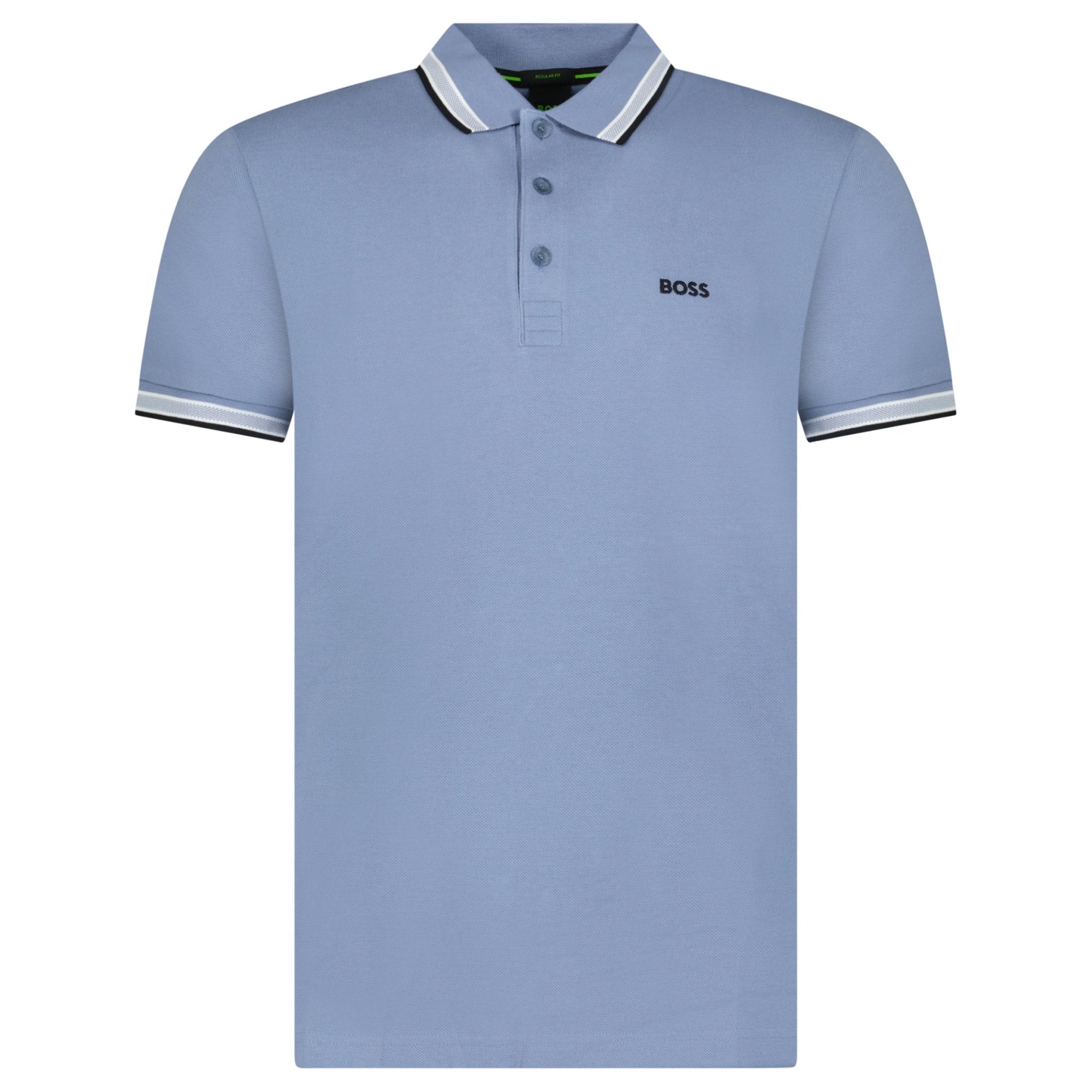 Color variation of Boss Paddy Polo Shirt in Open Blue
