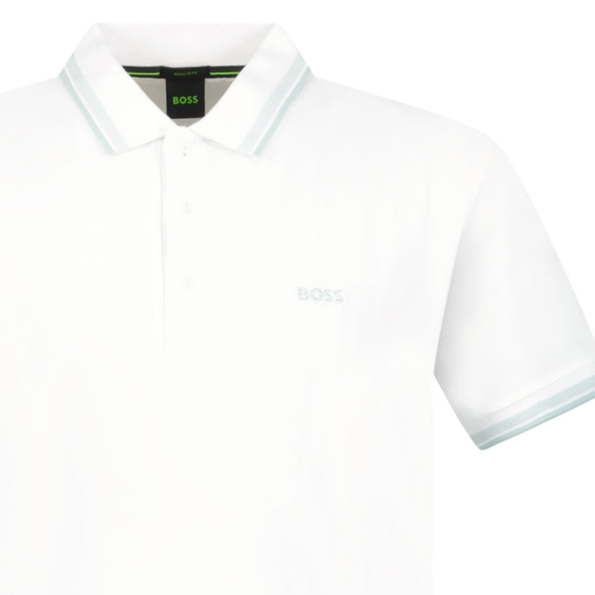 Boss Paddy Polo Shirt in Open White - Boinclo - Outlet Sale Under Retail