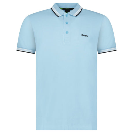 Boss Paddy Polo Shirt in Pastel Blue - Boinclo - Outlet Sale Under Retail