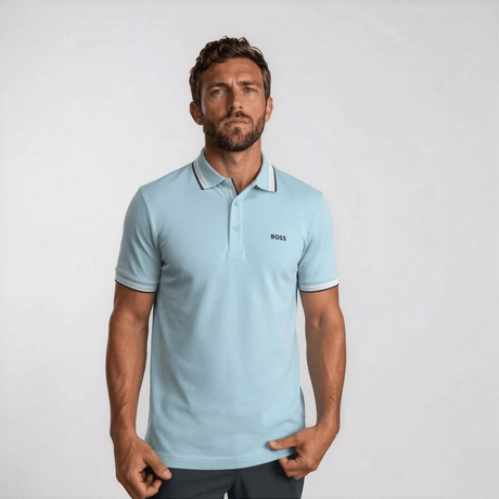 Boss Paddy Polo Shirt in Pastel Blue - Boinclo - Outlet Sale Under Retail