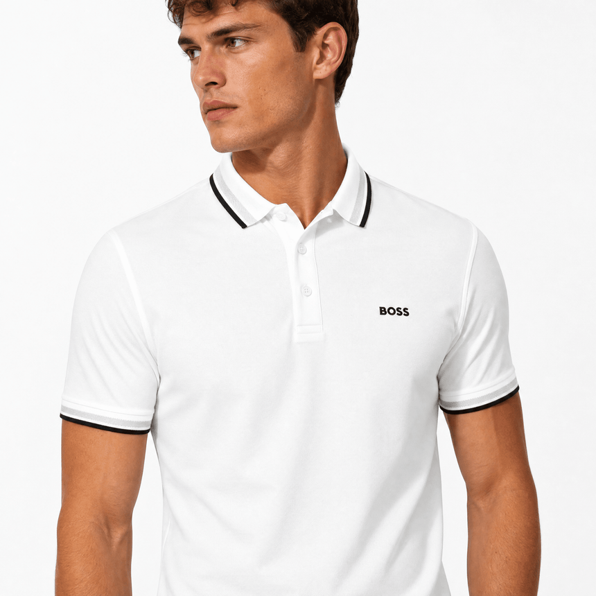 Boss Paddy Polo Shirt White - Boinclo - Outlet Sale Under Retail