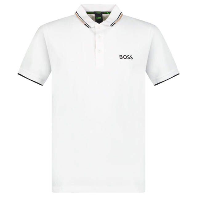 Boss Paddy Pro Golf Polo Shirt in White - Boinclo - Outlet Sale Under Retail