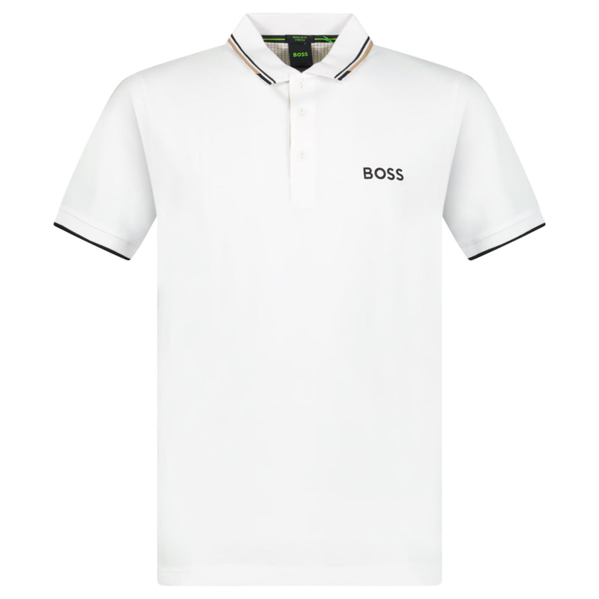 Boss Paddy Pro Golf Polo Shirt in White - Boinclo - Outlet Sale Under Retail