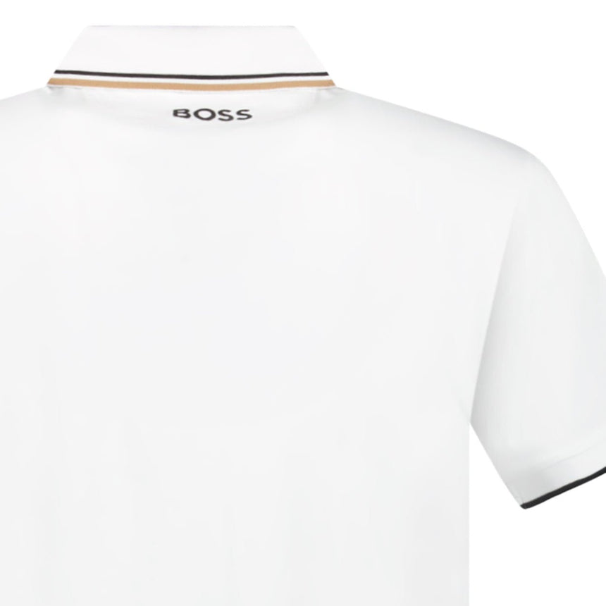 Boss Paddy Pro Golf Polo Shirt in White - Boinclo - Outlet Sale Under Retail