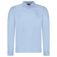 Boss Passerby Long Sleeve Polo Shirt in Open Blue - Boinclo - Outlet Sale Under Retail