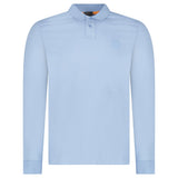 Boss Passerby Long Sleeve Polo Shirt in Open Blue - Boinclo - Outlet Sale Under Retail