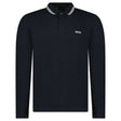 Boss Plisy Long Sleeve Polo Shirt in Dark Blue - Boinclo - Outlet Sale Under Retail