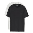 Boss Two-Pack Ribbed T-Shirts in White & Black - Boinclo - Outlet Sale Under Retail