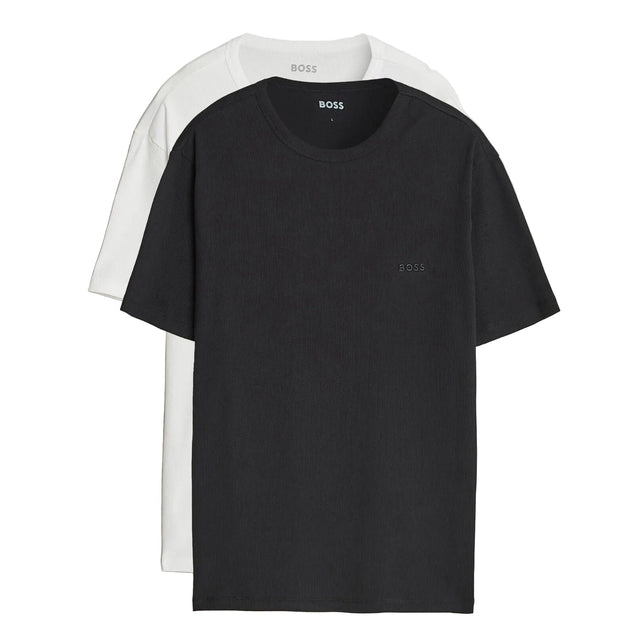 Boss Two-Pack Ribbed T-Shirts in White & Black - Boinclo - Outlet Sale Under Retail