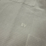 Bottega Veneta Cotton Linen Check Shirt in Brown/Bay Leaf - Boinclo - Outlet Sale Under Retail