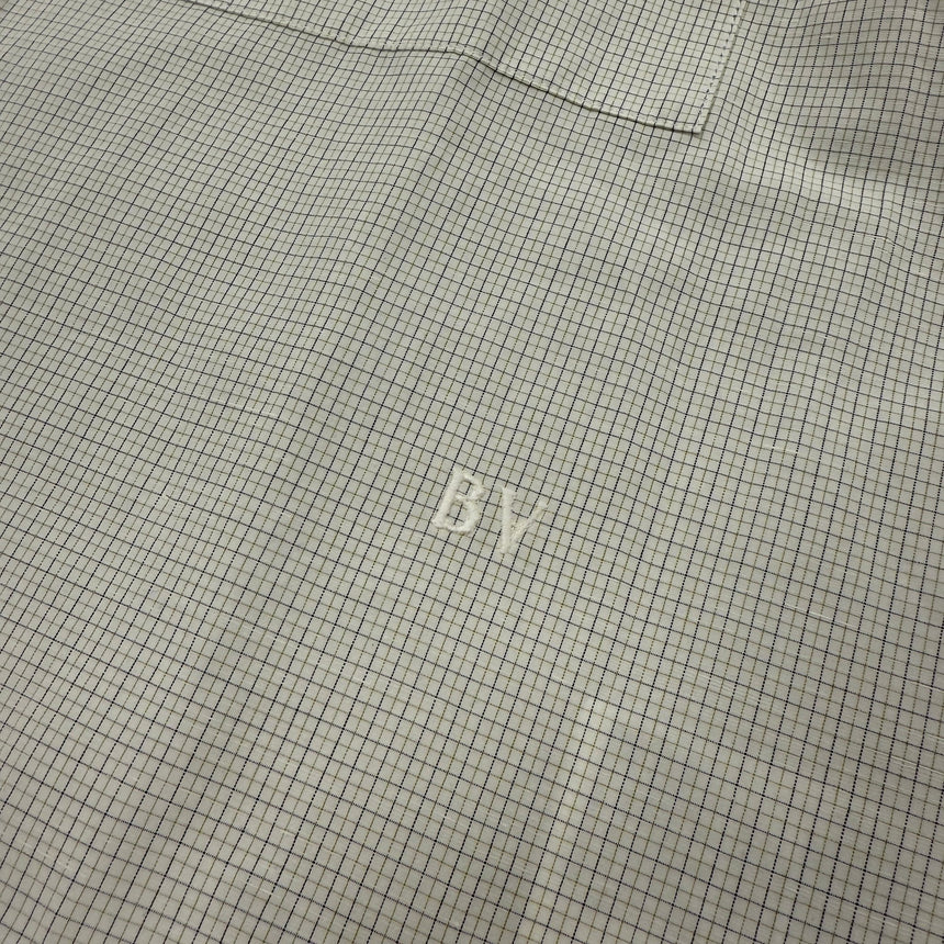 Bottega Veneta Cotton Linen Check Shirt in Brown/Bay Leaf - Boinclo - Outlet Sale Under Retail