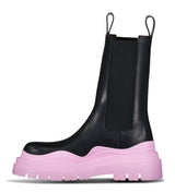 Bottega Veneta Tire Chelsea Boot in Black and Pink - Boinclo - Outlet Sale Under Retail