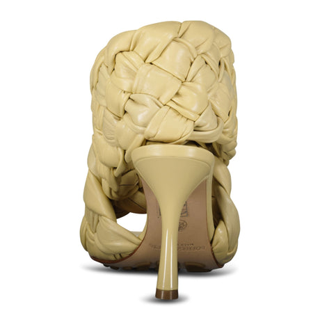 Bottega Veneta Woven Leather Mules in Beige - Boinclo - Outlet Sale Under Retail