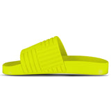 Bottega Veneta Carpet Embossed Rubber Slides Kiwi - Boinclo - Outlet Sale Under Retail