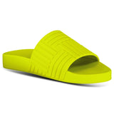 Bottega Veneta Carpet Embossed Rubber Slides Kiwi - Boinclo - Outlet Sale Under Retail