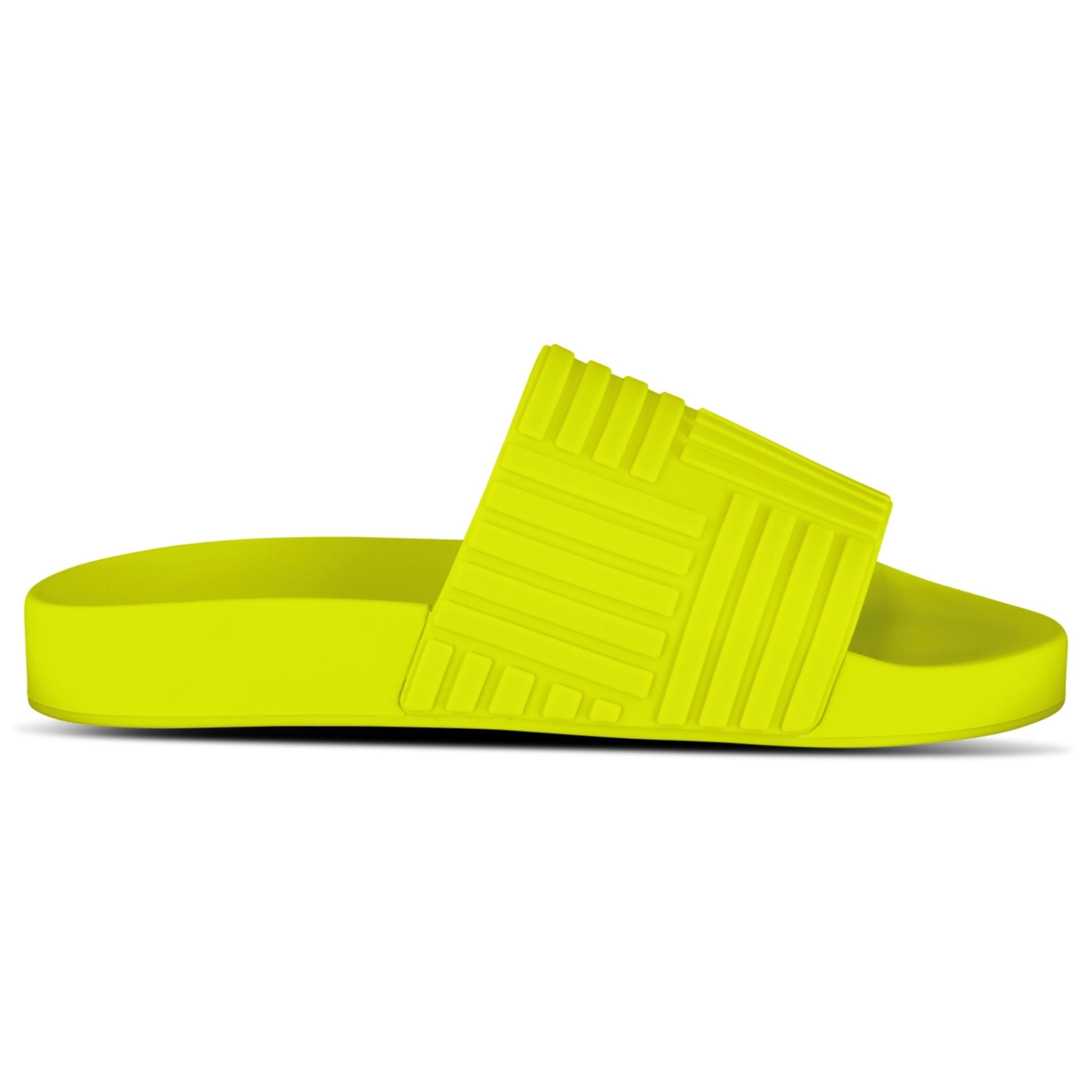 Color variation of Bottega Veneta Carpet Embossed Rubber Slides Kiwi
