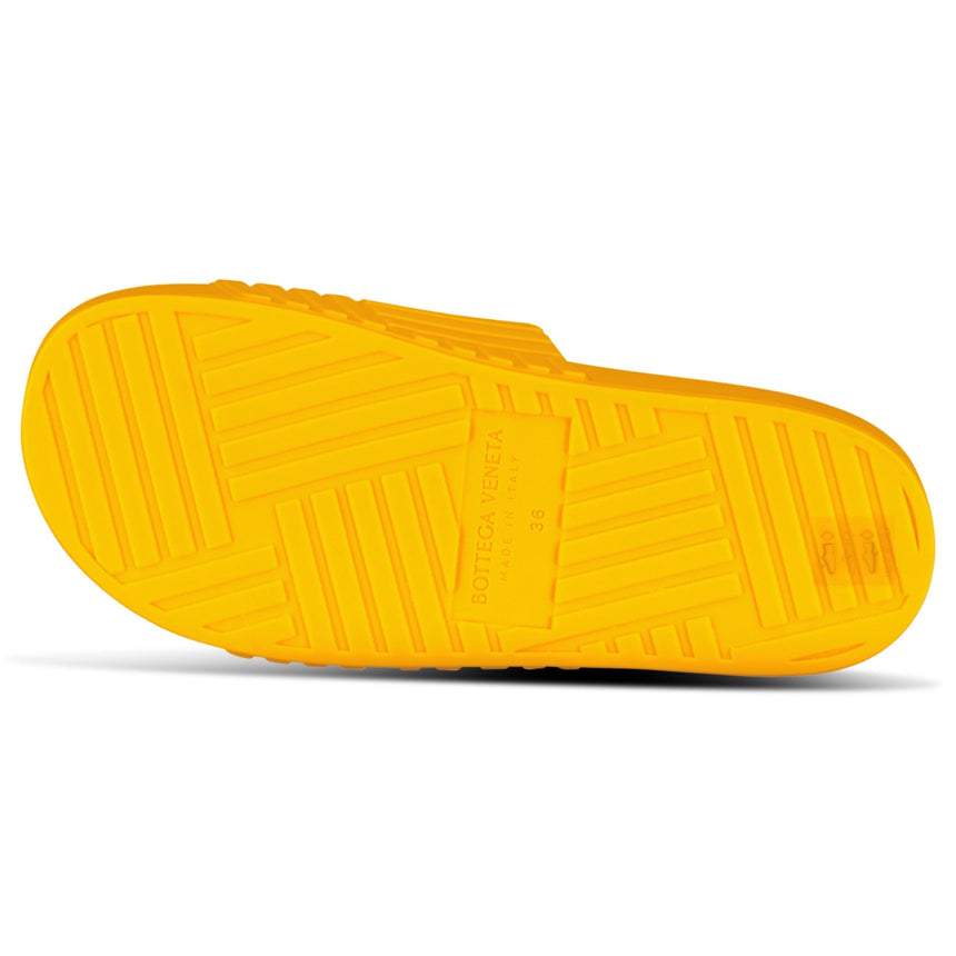 Bottega Veneta Carpet Embossed Rubber Slides Tangerine - Boinclo - Outlet Sale Under Retail
