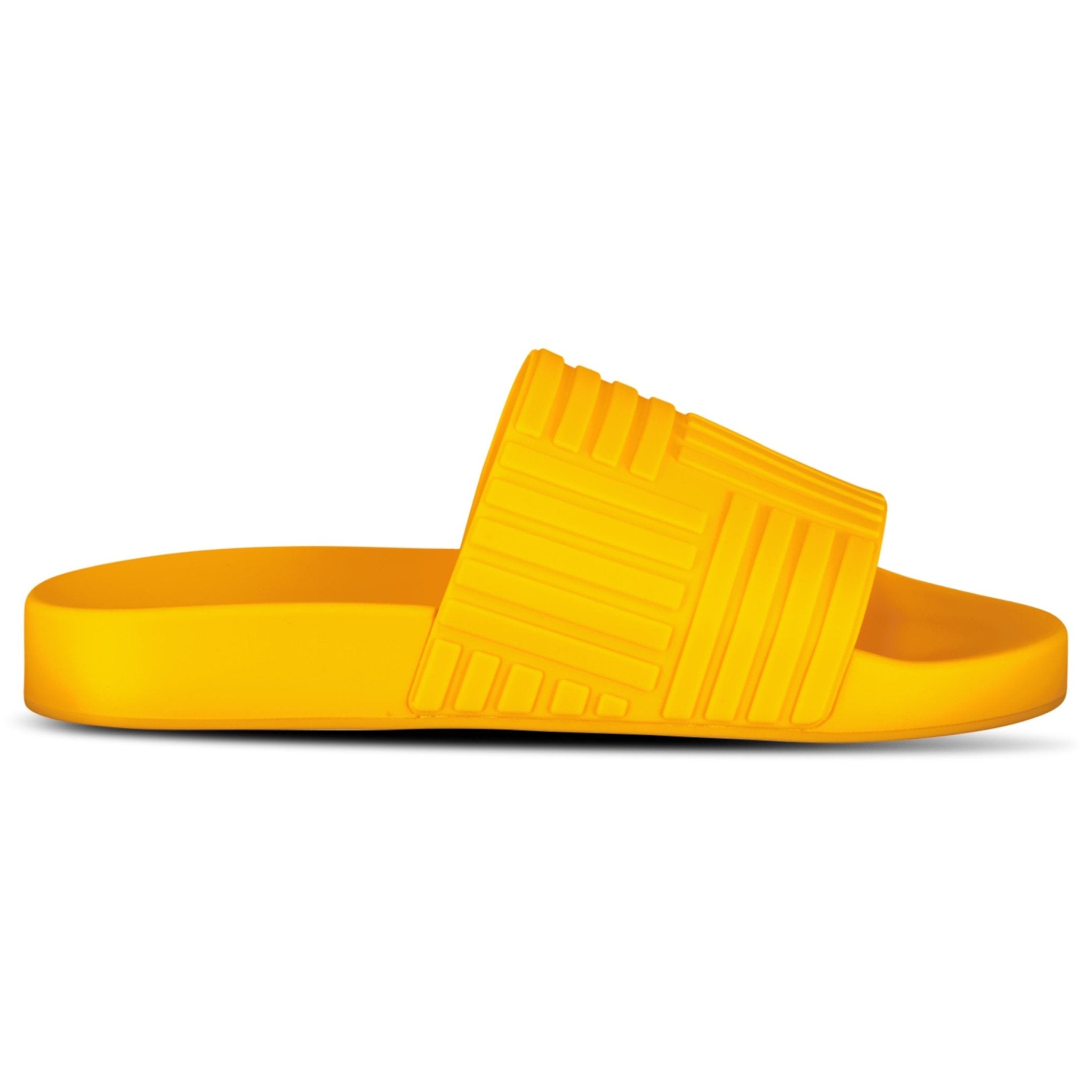 Color variation of Bottega Veneta Carpet Embossed Rubber Slides Tangerine