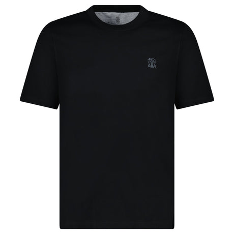 Brunello Cucinelli Cotton Jersey T-Shirt in Black - Boinclo - Outlet Sale Under Retail