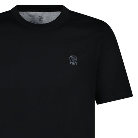 Brunello Cucinelli Cotton Jersey T-Shirt in Black - Boinclo - Outlet Sale Under Retail
