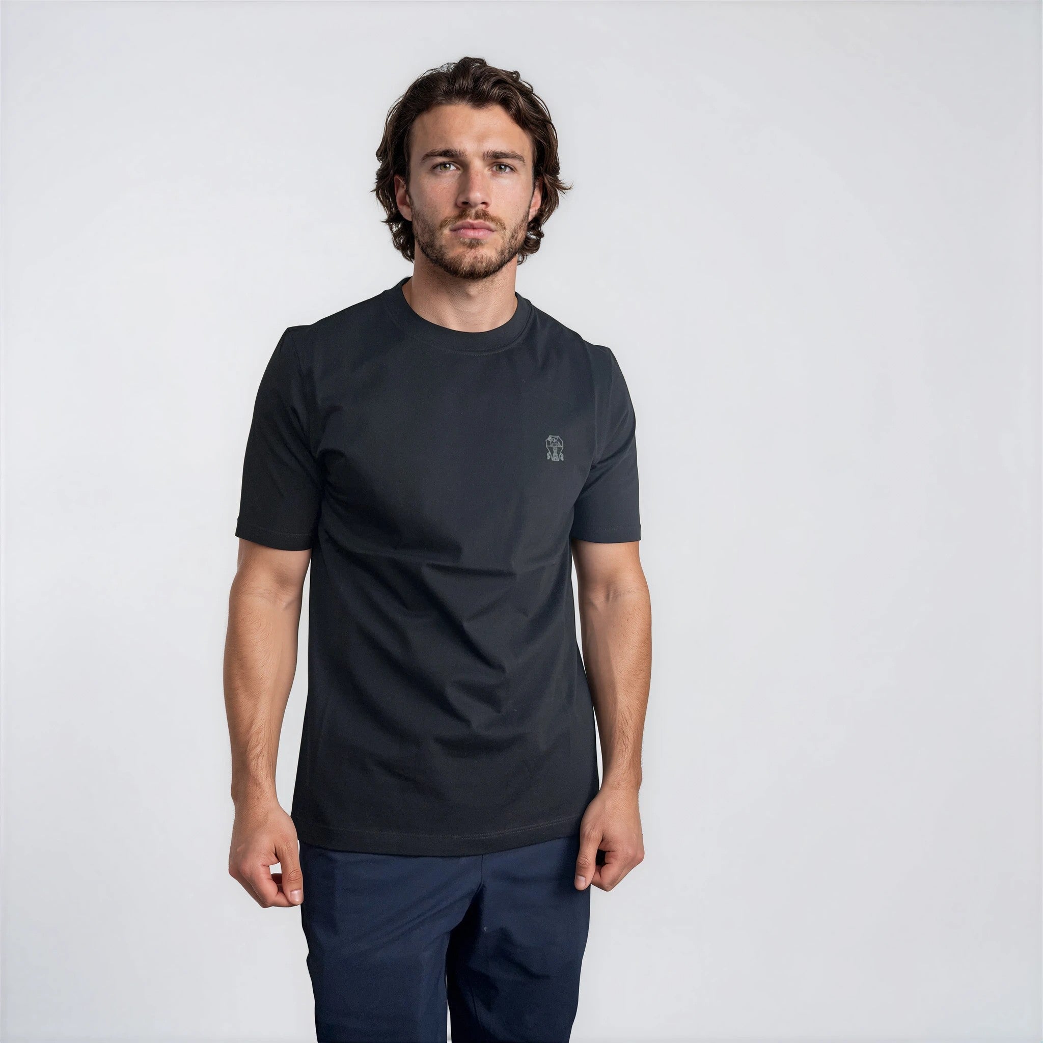 Brunello Cucinelli Cotton Jersey T-Shirt in Black - Outlet Sale