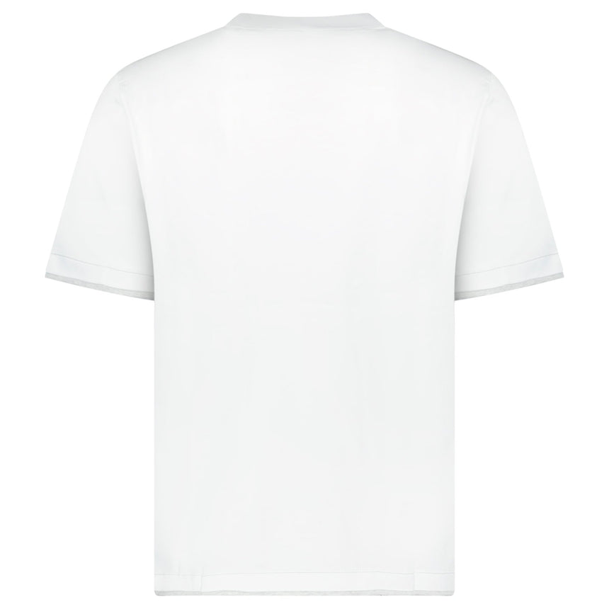 Brunello Cucinelli Double Layer T-Shirt in White - Boinclo - Outlet Sale Under Retail