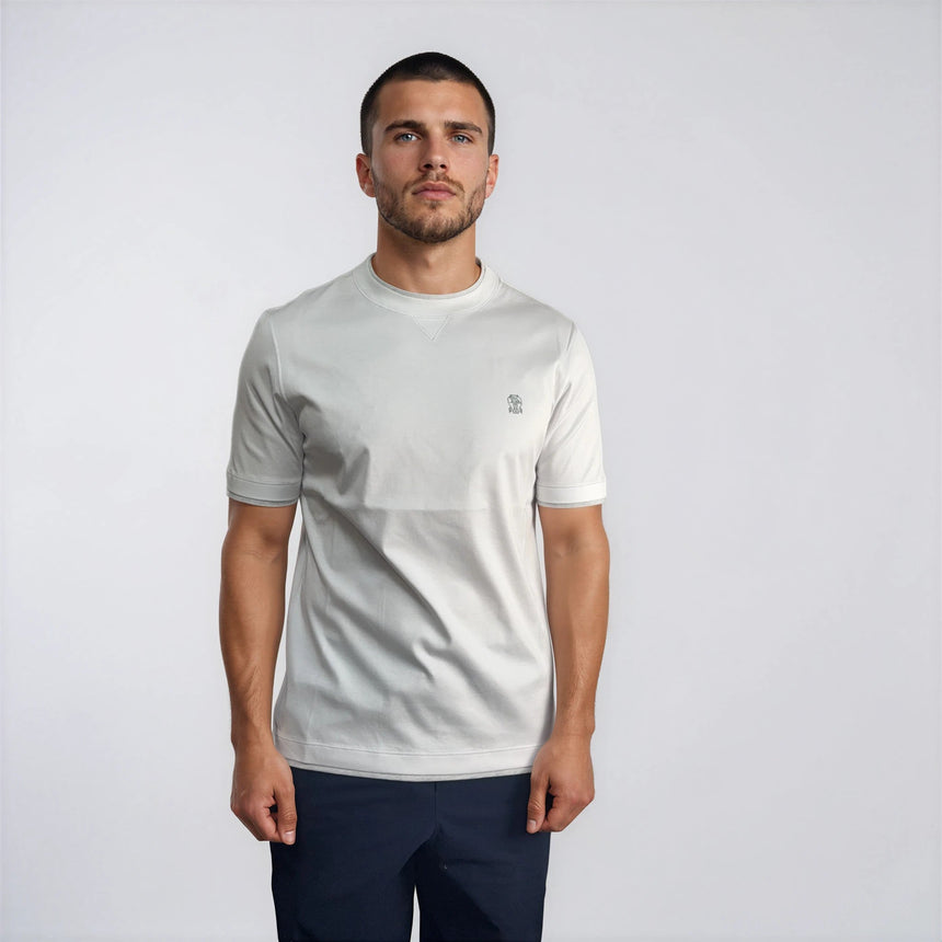 Brunello Cucinelli Double Layer T-Shirt in White - Boinclo - Outlet Sale Under Retail