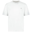 Brunello Cucinelli Double Layer T-Shirt in White - Boinclo - Outlet Sale Under Retail