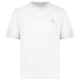 Brunello Cucinelli Double Layer T-Shirt in White - Boinclo - Outlet Sale Under Retail