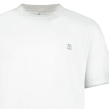 Brunello Cucinelli Double Layer T-Shirt in White - Boinclo - Outlet Sale Under Retail